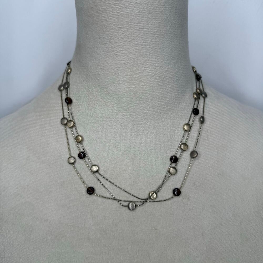 36. Gold 3-strand necklace